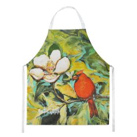 Cardinal with Magnolia Apron Cooking Kitchen Server Baking Crafts Gardening for Adult Women Men, Unisex, Large, Multicolor